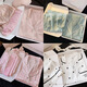 Antarktische grenzüberschreitende Pyjamas Kurzärärmelte Revers-Strickjacken sexy Spitze Einfache Home-Kleidung Set LW9214# M 170 [Vorgeschlagen 80-100jin [Jin ist 0,5 kg]]