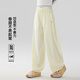 Yoyo One (Yoyo One) Girls 'Hosen Sommer Dünn 2025 Neue Kinderkühle und Anti-Moskito-Freizeithosen für Mädchen mit breiten Beinen 15251 Lila [Ice Seidenstoff] 130 130 cm