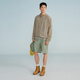 添柏岚（Timberland）官方男装快干短裤新户外运动休闲透气|A677F A677FEC6/绿湾色 L