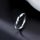 Mondele Fashion Ring Möbius Ring S999 Silver Light Luxury Index Finger Ring Open Ring Niche Design Ring 999 Silver Möbius Ring Nail Sand Style