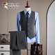 Woodpecker Men's Suit Suit High-end and Handsome Business Formal Work Wear 2025 New Slim Casual Suit Jacket Navy Blue (Suit + Pants) XL Recommended 135 Jin Jin is equal to within 0.5 kg