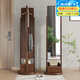 Ju Shangxiu Rotatable Dressing Spiegel Hanging Kleiderbügel integrierter Massivholzbeatmte mit Spiegelschubladenlagerregal Multifunktion
