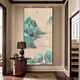 Huili de Qianli Jinshan Decoración de imágenes Murales de paisaje de alta gama Nuevo corredor de estilo chino Pintura colgante Qianli Jiangshan Un estilo 90*180 Pintura de luz LED (Inserto directo inteligente + control remoto) 3527