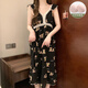 莫代尔睡衣带胸垫女夏季2025年新款睡裙纯棉公主吊带花边蕾丝性感中长裙 YZQ_9904#吊带裙爱心(带胸垫) 2XL XXL