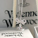 VVIENNE WESTLOCK British Purchasing Agent Western Queen Mother Authentic Saturn Necklace Octavie Diamond Bow Pendant Clavicle Chain Women Silver Pink