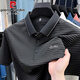 Pierre Cardin Summer La camiseta de manga corta para hombres de verano Polo rayado Polo rayado Lapa de seda de seda delgada de los delgados Dad Casual Dad White White 9922 M sugiere 90-115Jin [Jin iguala 0.5 kg]