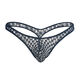 Men's thong underwear mesh mesh fully transparent breathable sexy fashionable temptation black XL135153Jin Jin equal to 0.5 kg