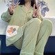 樵廿睡衣女士春秋季长袖长裤夏天2025年新款甜美可爱秋冬款家居服套装 3882 2XL :【135-160斤】