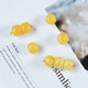 Xuanxia natural beeswax single beads loose beads old-style barrel beads drum beads pier with bead bracelet accessories top beads waist beads beeswax beads about 10 mm single bead with certificate