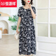 Hengyuanxiang summer new large-size loose cotton silk nightgown, middle-aged and elderly women's clothing, floral style, belly-covering mother fashion, 9922 model No. 13 XL (recommended 90Jin [Jin equals 0.5 kg]-120Jin [Jin equals 0.5 kg])