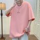 Dingluyu loose men's short-sleeved heavy T-shirt for men's summer Hong Kong style top cool and breathable teenager five-point half-sleeved men's t 3899 gray M (about 120-140 Jin [Jin equals 0.5 kg] can be worn)