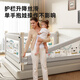 AOTGSSE Aotison Bed Fence Camino Baby Bed Safety Bedside Bisel Baby Anti-Fall Barra Buardar Dos lados Instalado Gray de dibujos animados [1.8*m + 2.0m] Instalación de doble cara