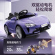 Xiaomi su7 children's electric car four-wheel baby toy car can sit on a child's remote control car charging stroller gray high configuration (dual drive 12v4.5 battery + leather seat