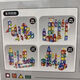 Bloque de construcción de lámina magnética Ventana de color Bola Montética Magnet Magnetic Succión Magnética Juguete de piedra que absorbe el hierro para niños 3527 Hongxing Magnetic Sheet 163pcs