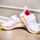 Nike (NIKE) summer Nike Velcro running shoes mesh breathable ultra light soft sole sports men and women large children's shoes RU9856 2088 black and white 34 (inner length 21.5cm)