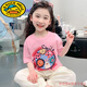G.DUCKKIDS女短袖t恤夏季儿童卡通POLO衫中小宝宝纯棉翻领套头衫2025新款 02【白色-693】 90