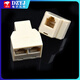 Network cable connector extender adapter RJ45 network Gigabit dual-pass broadband crystal head to interface straight-through head Black with shielded Gigabit network tee No Specifications