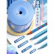 He Jiagong fully automatic pencil sharpening machine electric pencil sharpening device special pencil for primary school students children's kindergarten electric stationery set hand-free pencil sharpening charging model small black blue astronaut [826 fully automatic] send stickers + charging cable + knife holder