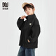 Duoduo Boys 'Boys' Chaqueta de terciopelo islandés Invierno espesada Ropa de invierno 2025 Nuevos niños Autumn and Winter Medium y grandes de empalme infantiles 9889 Fruard_ [Spot] 110 cm