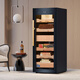 Vinocave cigar cabinet small household constant temperature and humidity control eggplant cultivation inverter compressor with fingerprint lock imported cedar wood box ammonia removal humidification cabinet remote display cabinet V5 smart frequency conversion + fashionable cigar cabinet upgraded version 200L