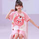 
Children's pajamas pure cotton short-sleeved summer thin beaver Ruby Loppy cartoon little girl home clothing set 6629# Pikachu 125 size 14 height-135CM