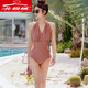 ARCTIC VELVET 2025 NOUVEAU BIKINI MESH SORRÉE SUMELLE SEXY BIKI Small Breasts Gathering Ins Slimming Hot Spring One-Piece Femme 12213-White S (80-90Jin [Jin est égal à 0,5 kg]))