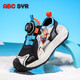 ABCSYR New Summer Nezha Boys Sandals Sac Toe Toe Anti-Collision Anti-Slip Breathable Outdoor Cartoon Beach Shoes Sk983 Black Orange 34 Longueur intérieure 21,5 cm