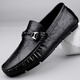 Zapatos de cuero de cuero genuinos zapatos de cuero casuales para hombres zapatos suaves para hombres zapatos de negocios transpirables zapatos de moda para hombres zapatos de cuero británico 9912 negro 38