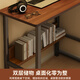 Shuhao computer desk rental room study table dormitory desk rectangular desk bedroom small bedside table simple table special price white willow wood grain 60*28cm