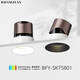 Yunmao Frameless Spotlight Small Hill eingebettet eingebettete versteckte Cob Wohnzimmer Wand Waschlampe schmale Kanten Anti-Blend-LED-Downlight hochkarätig Ra9712 Fliesen weißer Tasse 3000k warmes Weiß