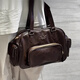 Adidas Sports and Casual Retro PU One-Hohor Crossbody Handbag JV9277 JV9284 JV9283 Brown JV9284 (punto)