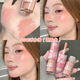 Suximei paresseux à double tête Blush Stick Highlight Highlight Concentration Liquide Couleur unique Expansion Couleur Colorde Rouge Powder Recommandée pour le novice S9923-01 POUDRE D'EXPANSION