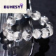 BUHESYT白水晶手串天l然聚宝盆白幽灵手链千层山金字塔男女情水晶/半宝 H3892  12毫米 水晶/半宝石