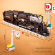 Deke 80014 Dampfstrecke Ornamente für Gebäudebehäuser für Kinderversammlungen Spielzeug kompatibel mit Lego Kaizhi 982229 Fuxing Red Golden Dragon Zug 647