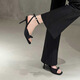 Minsheng High Talons sandales ouverts ouverts à talon mince de poisson bouche trébuchement CEINDE SUMER NOUVELLES chaussures simples simples noir 5cm [38]