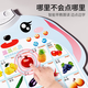 Lelefish Children's Early Education Pinyin Learning Machine Tool Point Reading Voice Book 1 1 Years Old 2 Audio Boy Baby Toys 3 Combinations [Fruit + Animals + English Letters]