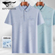 SEPTSWOLDES (Septembrewolves) T-shirt à manches courtes pour hommes à manches courtes d'âge moyen Polo mince Polo Polo d'âge moyen et âgé de glace à moitié à manches mises à manche