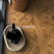 Apple Elf Versailles parquet wood grain brick 600x600 full porcelain white embryo dining room bedroom floor tiles anti-slip imitation solid wood floor 6630 mold X-font style full porcelain 3C Appendix G 600x600