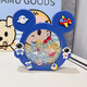 Cartoon children's teeth collection deciduous teeth storage box for teeth replacement commemorative box for boys and girls anti-oxidation and tooth loss saving box [T-type deciduous teeth storage box light powder] Kurolo