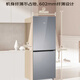 Haier refrigerator 193 liters double-door two-door air-cooled frost-free first-class energy efficiency energy-saving inverter glass panel odor-free home rental refrigerator BCD-193WGHC2E7AS