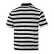 Nike (Nike) Offizielle Herrenkleidung 2025 Frühlings- und Sommer-Trendy Trendy Sportswear Striped kurzärmelig atmungsaktives Revers-Polo-Polo-Hemd FN3897-010 2XL