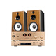 Youtang D398 Fever Grade HiFi Tube-Verstärker-Audio-Set für Electronic Tube Amplifier Haushalte Hochfutterbluetooth CD-Maschine Dreiviertel Frequenz 8-Zoll-Passive Buchhandlungslautsprecher Kombination Audio HiFi Audio-Set (Walnussfarbe) mit CD-Version)