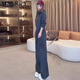 Magiopy International Luxury High-End-Marke Fashion Grey Casual Sports Set 2025 Spring Small Short Jacket Grey Two-Tiefe Set S (100jin [Jin Equals Equals ärgerlich]))