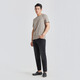 Lilanz cool kurzärmelige T-Shirt-Männer Antibakterielles Eis Silk T-Shirt Männer Sommer 25 neues Logo gedruckt rund Hals kurzes T-Shirt Herrenkleidung Leinen Brown (G5XTX3084Y) 25 Modelle XL 175/92a