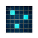 Dingyu Ligero de almacenamiento LIGHT PISMA MOSAICA Azul Gradiente Green Gradiente Luminoso Azulejos de decoración de la piscina de 25x25 mm SX48LW02