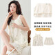Sexy pajamas for women's summer suspender two-piece set with chest pad integrated wear-free bra for outdoor wear 2603 cool sling nightgown XL 120-140/Jin[Jin equals 0.5 kg]
