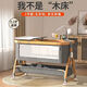 Aluminiumlegierung Neugeborenes Baby Cot Mobile Tragbare Wiege faltbare multifunktionale neugeborene Baby Spleißbett grauer Kohlenstoffstahl [Harnkissen + qualitativer Kissen + Windelstisch]