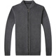 
Lilang men's cardigan 2025 spring and autumn solid color sweater men's sweater casual jacket trend black M 165