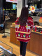WONST Christmas parent-child wear autumn and winter red sweater 2025 new family of three or four mother and daughter sweater jacket red (elk) 100 adults M (100-120 Jin Jin equals 0.5 kg)