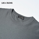 Luca Dillon contains golden wool, soft wool, elastic and antibacterial business long-sleeved men's wool sweater, round neck T-shirt, dark gray S 46